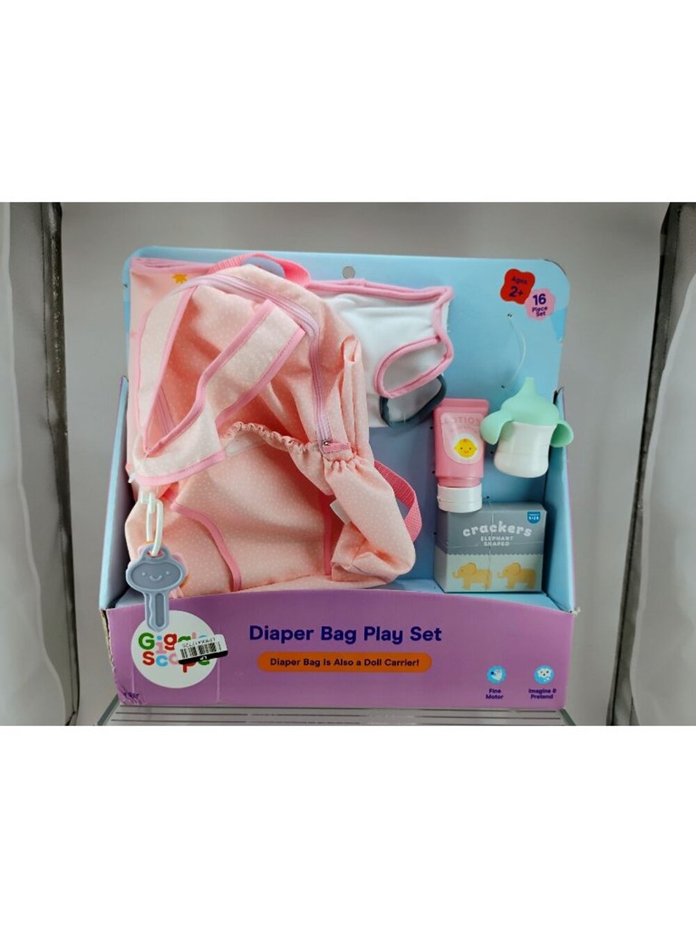 Diaper Bag Play Set With Doll Carrier Backpack - Ages 2+